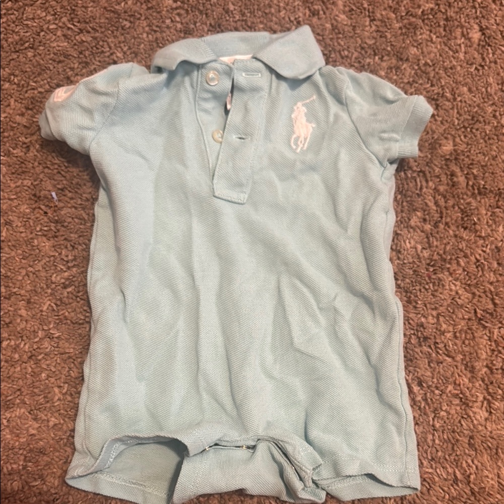 Light Blue Kids Polo onesie